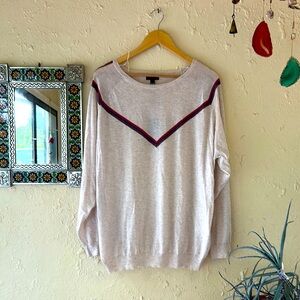 Collegiate Stripe Sweater from Spain! NWT size XXL